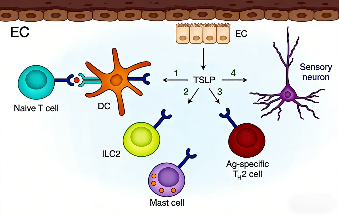 胸腺基质淋巴细胞生成素(TSLP)在免疫稳态与疾病中的多效性作用