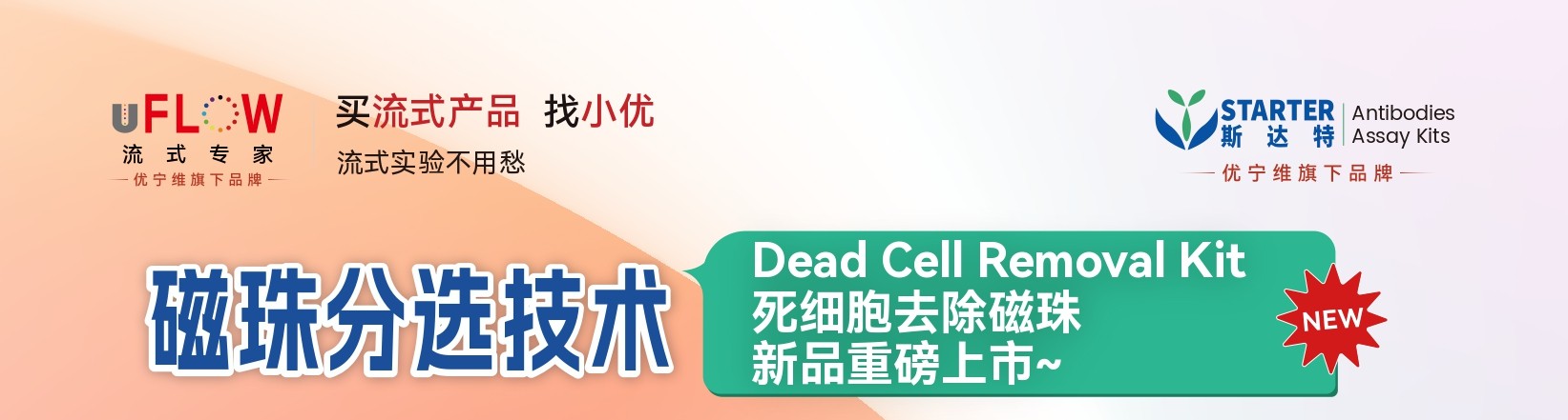 新品重磅上市 | 优宁维死细胞去除磁珠，助力流式实验告别死细胞干扰