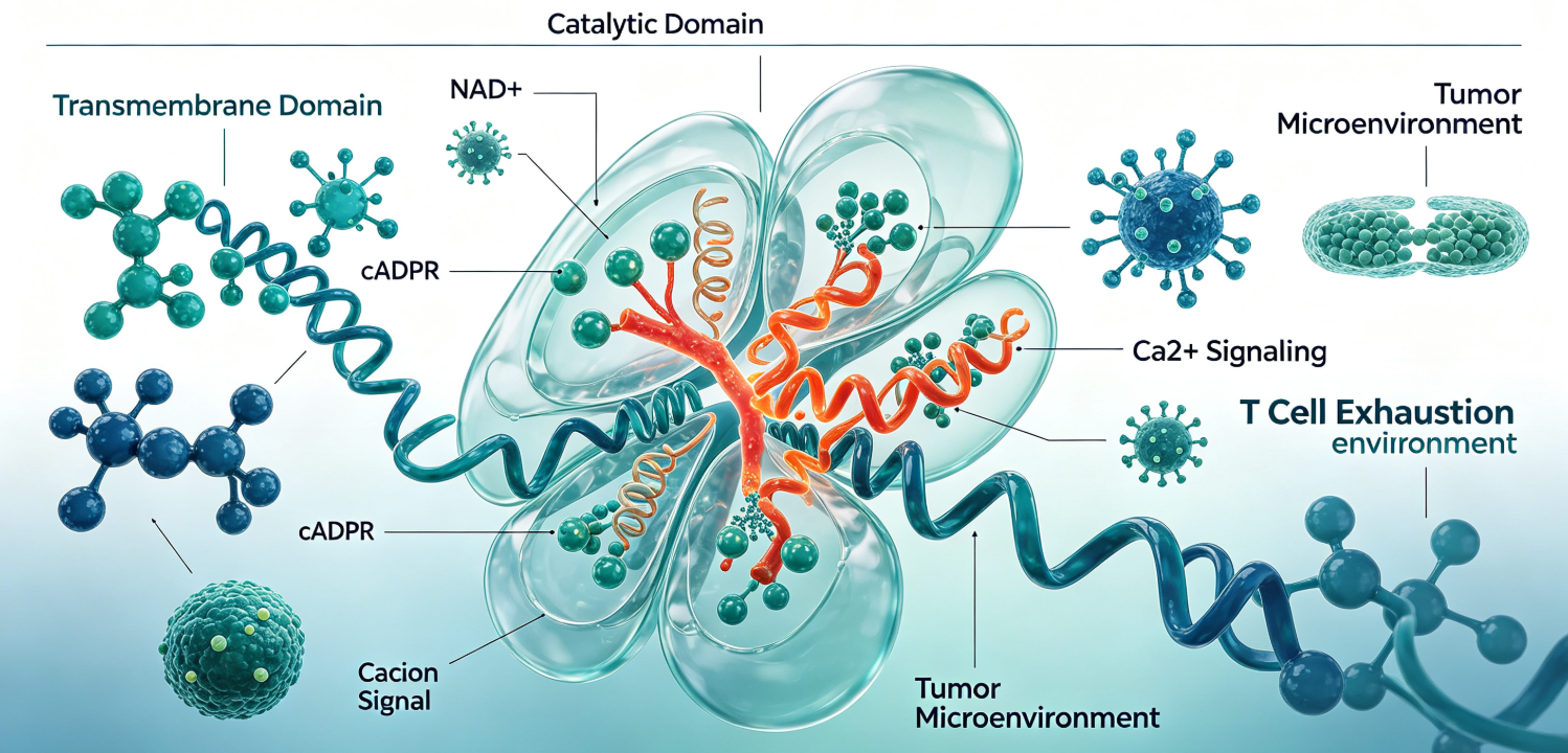 CD38分子结构与功能的多面性及其荧光标记重组蛋白的应用价值